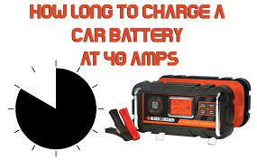 How Long To Charge A Car Battery At 40 Amps Car Battery Charger Car Battery