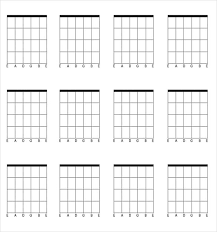 Image Result For Free Guitar Chord Blank Chart In 2019
