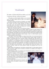 Mi Autobiografia Mi Nombre Es Gabriela Michel Becerra Basulto Naci El Dia 23 De Julio De 1993 Ala 1 30 Pm En La Clinic Autobiografia Gabriel Ama De Casa