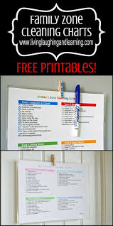 Free Printable Zone Cleaning Charts For The Family At Living