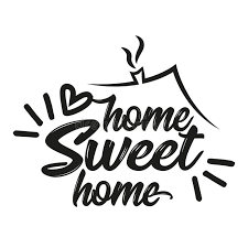 Home Sweet Home Typography Poster Stock Vector Illustration Of Background Decoration 120022238