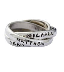 Sterling Silver Custom Triple Intertwined Name Ring Delicate Gold Ring Unique Engagement Rings Gold Ring Sets