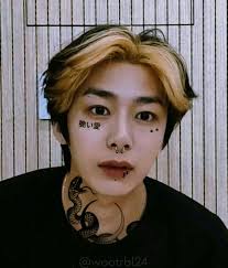 Monsta X S Hyungwon W Tattoos And Piercings Monsta X Hyungwon Hyungwon Kpop Tattoos