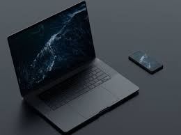 Free Dark Macbook Iphone Psd Mockup Titanui Iphone Mockup Psd Iphone Psd Iphone