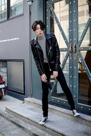 Finished with a tubular hem and. Converse With Jeans Turtleneck Or Mock Neck With Leather Jacket Can Swap Converse For Ankle Boots Als Korean Fashion Men Korean Street Fashion Korean Fashion