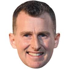 Nigel Owens (Smile) Celebrity Mask, Flat Card Face