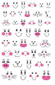 Here Are Some Cute Lil Face Designs For Your Animal And Or People Figurines Crafts Crafts For Kids Creative