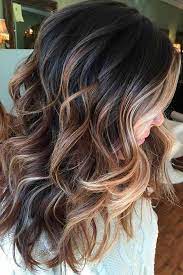 Grellrot, mahagoni und rotbraun mit blonden strähnen. 10 Braunes Haar Mit Kupfer Strahnen Ideen Haarfarben Haare Balayage Haarschnitt