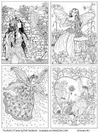 An adult coloing book of 40 adult coloring pages with relaxing panda designs: Four Images From The World Of Fairies Coloring Book For Adults By Ruth Sanderson Fairy Coloring Book Fairy Coloring Pages Fairy Coloring