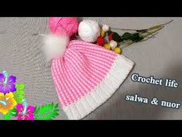طاقيه قبعة ايس كاب كورشيه crochet hat youtube crochet crochet hats hats