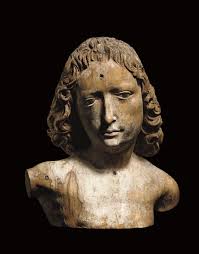 669 x 1000 jpeg 44 кб. A Fragmentary Polychrome Carved Wood Bust Of St Sebastian