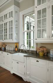Virginia Country House Kitchen Farmhouse Sink Glass Front Cabinets Franck Lohsen Architects Kitchen Decor Kitchen Glass Front Cabinets