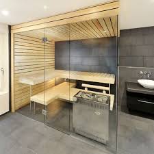 Kung Ag Saunabau Wadenswil Switzerland Glass Dampfraum Badezimmer Sauna Ideen