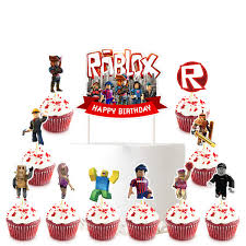 Roblox cake topper, roblox birthday party. 21 Cake Decorations For Roblox Cake Topper Cupcake Toppers Birthday Party Supplies Buy Online In Lebanon At Lebanon Desertcart Com Productid 212357921