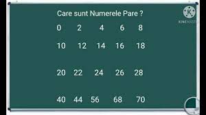 Check spelling or type a new query. Care Sunt Numerele Pare Exemple Exercitii Matematica Youtube