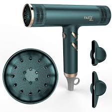Once dry, it preserves the style in place for an extended period, by stopping moisture from being fascinated by the hair. Amazon Com Fasiz Hair Dryers Professional Ionic Salon Hair Blow Dryer Lightweight Fast Dry Low Noise Dark Green Beauty