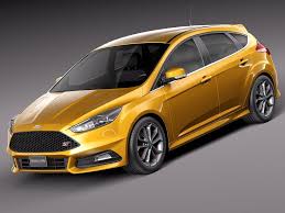 3d Model Ford Focus St 2015 C4d Obj 3ds Fbx Facelifting