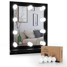 Hairby Hollywood Style Kit With 10 Dimmable Bulbs 7000k Bright Plug In Vanity Light With 3m Stickers For Makeup Vanity Lavorist Plug In Vanity Lights Vanity Table Set Decor