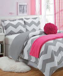 Set includes one 1 comforter two 2 shamsone in twin set two 2 decorative pillows this contemporary comforter features a fresh solid teal color with a gray and white chevron print that runs along the bottom broken up by white vertical stripes the comforter and shams reverse to a solid gray color. Zulily Comforter Sets Chevron Bedroom Chevron Bedding