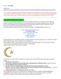 Yang jelas beliau tidur pada awal malam. Siapakah Hilal Bin Sahar Pdfcoffee Com