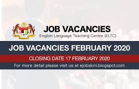 Subang jaya seremban bandar teknologi kajang. Job Vacancy At English Language Teaching Centre Eltc 2020