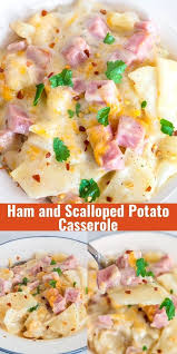 Ham And Scalloped Potato Casserole In 2020 Vegan Recipes Easy Recipes Cooking Recipes