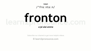 Jai alai gameplay (pc game, 1991). How To Pronounce Fronton English Pronunciation Youtube