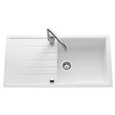 Ewi Evier Cuisine A Encastrer 1 Grand Bac 1 Egouttoir Topaze Granit 100 X 50 Cm Blanc Achat Vente Evier De Cuisine Ewi Evier Cuisine A