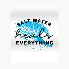 Isak dinesen > quotes > quotable quote. Ocean Quote Love Beach Salt Water Heals Everything Waves Sea Design Tapestry By Createdbyheidi Redbubble