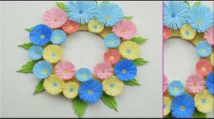 Paper Flower Wall Hanging Diy Hanging Flower Wall Decoration Ideas Hanging Flower Wall Flower Wall Paper Flower Wall