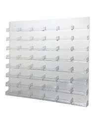 48 Pocket Business Card Holder Clear Acrylic Wall Mount Multi Pocket Display Business Card Holders Business Card Displays Clear Business Cards