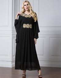 New Design Islam Women Bat Sleeve Muslim Long Dress In Malaysia Chiffon Simple Plain Plus Size Green Black Mus Evening Dresses Plus Size Dresses Womens Dresses
