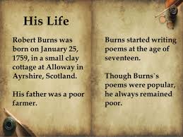 Vernikovskaya Alina 10 A Burns Night Scottish Poet Famous Overworld He Wrote His Poems Songs And Lyrics Chiefly In The Scottish Dialect Robert Burns Ppt Download