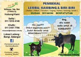 Assalamualaikum, 2016 hampir melabuhkan tirainya, bagi menyerikan kedatangan tahun 2017 yang bakal tiba beberapa hari ini kami bawakan pakej istimewa sempena cuti sekolah dan. Pembekal Lembu Dan Kambing Muslim Ibadah Korban 2020