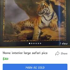 Home interiors flower shoppe candle 7.5 oz. Best Home Interiors Tiger Safari Large Pic For Sale In Memphis Tennessee For 2021
