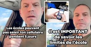 Un homme au Québec t'explique tes droits si l'école veut prendre ton  cellulaire pendant 5 jours