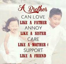 No one can replace him. 2. Thank You Brother Brother And Sister Are Best Friends