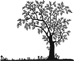 Black And White Silhouette Black And White Tree Clipart Pin On Ilustrasi