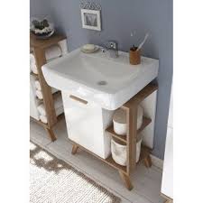 Meuble Sous Vasque L 65 X H 60 5 X P 33 Cm Leroy Merlin En 2020 Meuble Sous Vasque Meuble Sous Lavabo Rangement Salle De Bain