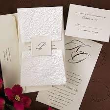 This Beautiful Weddinginvitation Features A Latte Shimmer Card Discount Wedding Invitations Carlson Craft Wedding Invitations Monogram Wedding Invitations
