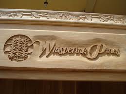 Http Handcarvedsigns Net Wp Content Uploads 2012 07 Whispering Pines11 Jpg Carved Wood Signs Wooden Carved Signs Woodworking