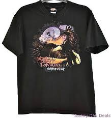 Harley Davidson T Shirt Crystal River Cotton Motorcycles Eagle Black L Harley Davidson T Shirts Shirts Cool T Shirts