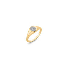$7,499.99 $16,099.99 click for price. 9ct Yellow Gold Ladies Diamond Set Signet Ring
