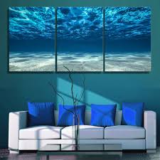 Greatbigcanvas.com has been visited by 10k+ users in the past month 3 Panels Canvas Painting Print Blue Ocean Wall Art Picture Seaview Bottom View Surface Seascape Modern Decor Pictures Buy Art Canvas For Painting Canvas Printing Wall Art Canvas Product On Alibaba Com