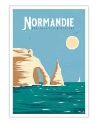 Affiche Marcel Affiche Normandie Falaises D Etretat Taille 30 X 40 Cm Affiche Vintage Affiche Affiches De Voyage