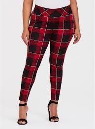 Bissell Powerfresh 2 In 1 Steam Mop 2814 Premium Ponte Stretch Pull On Pixie Pant Red Plaid Pixie Pants Winter Pants Outfit Plaid Pants Outfit