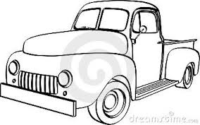Vintage Pick Up Truck Stock Illustrations 102 Vintage Pick Up Truck Coloring Pages Vintage Truck Pickup Trucks