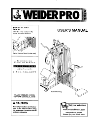 Weider 831153931 User Manual Pro 4850 Manuals And Guides