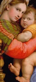 The Sistine Madonna' c.1512/1514 By Italian renaissance master Raffaello  Sanzio (1483-1520) Gemäldegalerie Alte Meister, Dresden, Germany