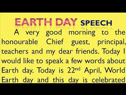 Earth day poems can inspire kids to take care of this beautiful planet. Speech On World Earth Day By Smile Please World Youtube